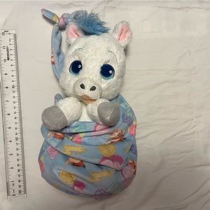Disney, plush baby Pegasus from Hercules with carrier
